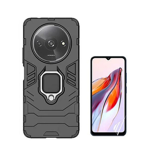 NIS Kit Film Gel Avant Full Cover + Coque Xiaomi Redmi A3 Noir