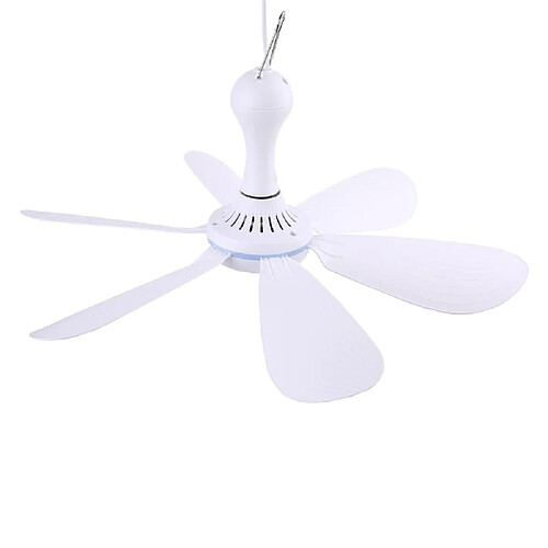 Universal 6 feuilles DC 5V USB ventilateur de plafond ventilateur refroidisseur d'air suspendu USB alimentation 16,5 pouces tente fan maison lit camping dortoir extérieur U1JE |