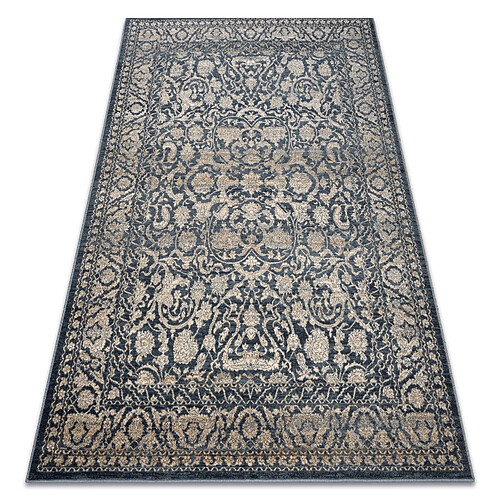 RUGSX Tapis NAIN Ornement vintage 7557 51944 beige bleu foncé 80x150 cm