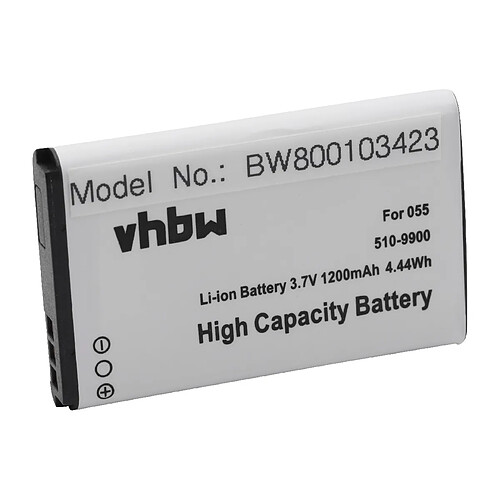 Vhbw Batterie 1200mAh 3.7V pour LIQUID Image Explorer, Impact 365, Impact 367, Scuba, Summit 335, Summit 337 remplace les modèles 055, 510-9900