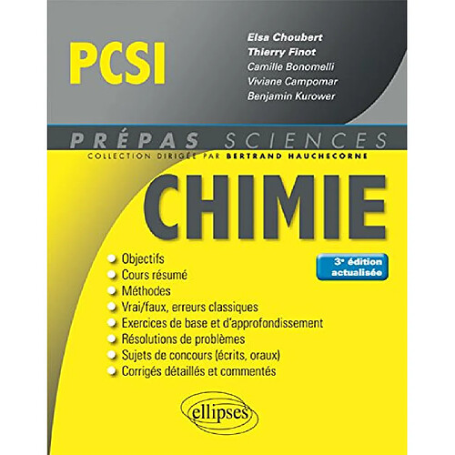 Chimie PCSI · Occasion