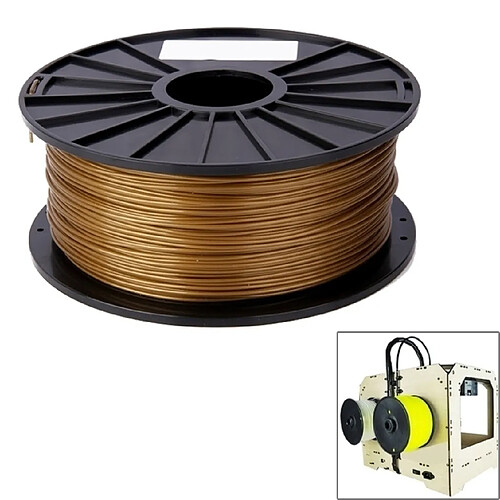 Wewoo Filaments d'imprimante 3D PLA 3.0 or mm de couleur, environ 115 m