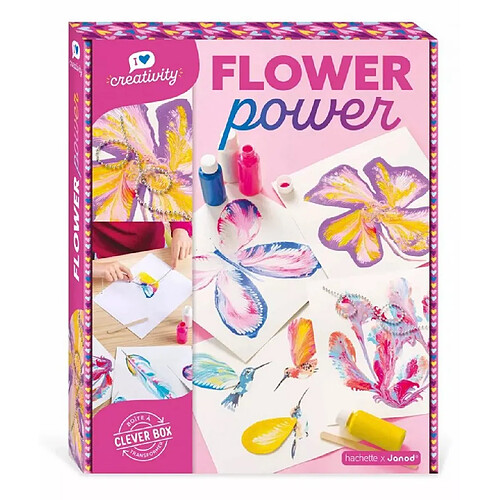 Juratoys-Janod Flower power - Coffret creatif peinture