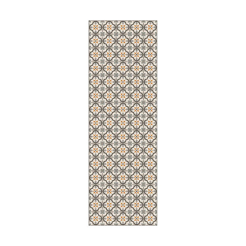 Alter Chemin de cuisine, 100% Made in Italy, Tapis résistant aux taches avec impression numérique, Tapis antidérapant et lavable, Motif géométrique - Darlene, cm 100x52