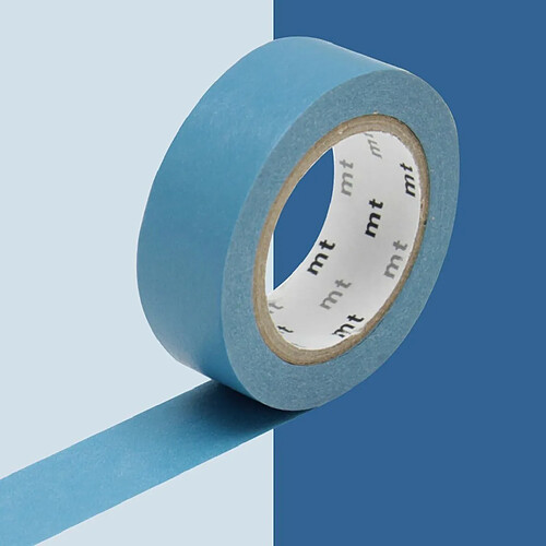 Masking tape unicolore - Bleu roi - 1,5 cm x 7 m