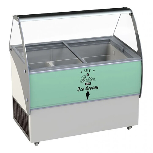 Vitrine à Glace 10 x 5 L Curacao - Combisteel