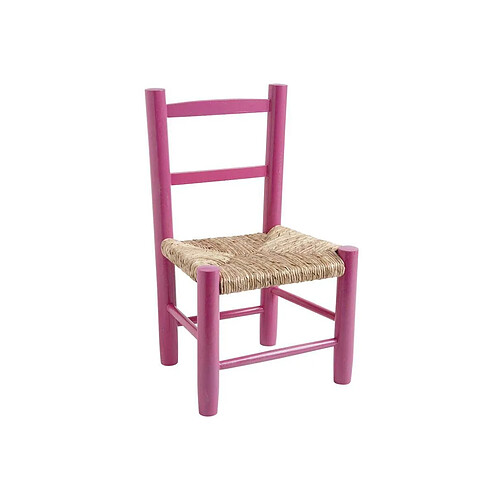 Aubry Gaspard Petite chaise bois pour enfant framboise.