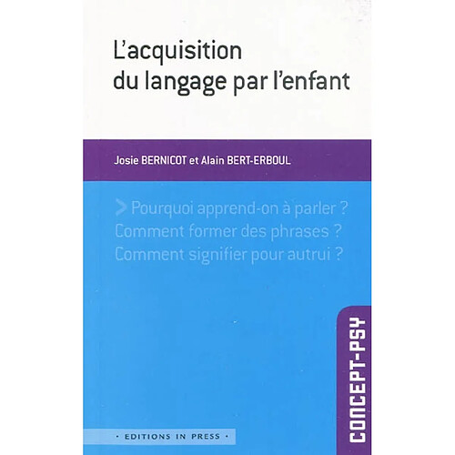 L'acquisition du langage par l'enfant · Occasion