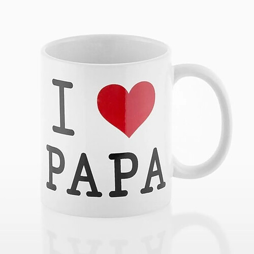 Totalcadeau Tasse I Love Papa Mug fêtes de peres et anniversaire