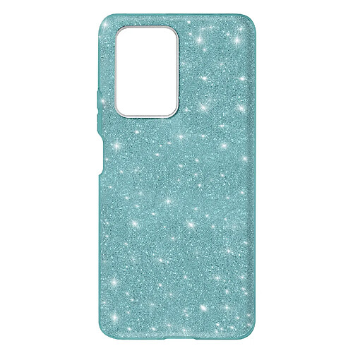 Avizar Coque Xiaomi 11T et 11T Pro Paillette Amovible Silicone Semi-rigide Bleu