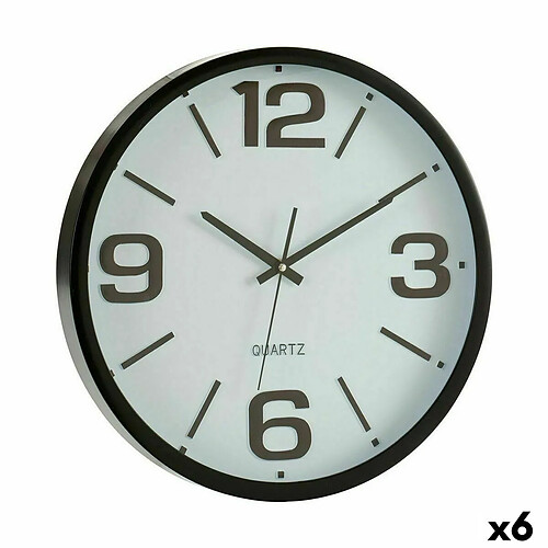 Gift Decor Horloge Murale Verre Plastique 40 x 5 x 40 cm (6 Unités)