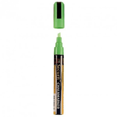 Materiel Chr Pro Marqueur craie Vert 6 mm pour ardoise effaçable Securit -