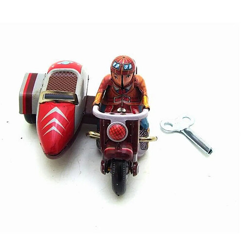 Universal Retro Collector Tin Toy Classic Smaps enroulez les clés clés des jouets en étain à trois roues à roues et enfants adultes