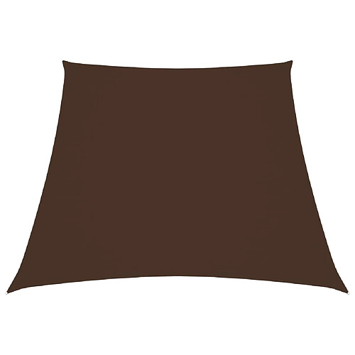 ComfortXL Voile De Parasol Tissu Oxford Trapèze 3/5x4 M Marron