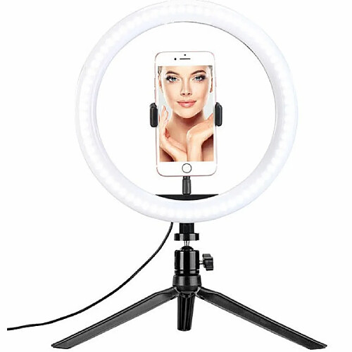 Magneticland Anneau LED Selfie avec support smartphone et mini-trépied