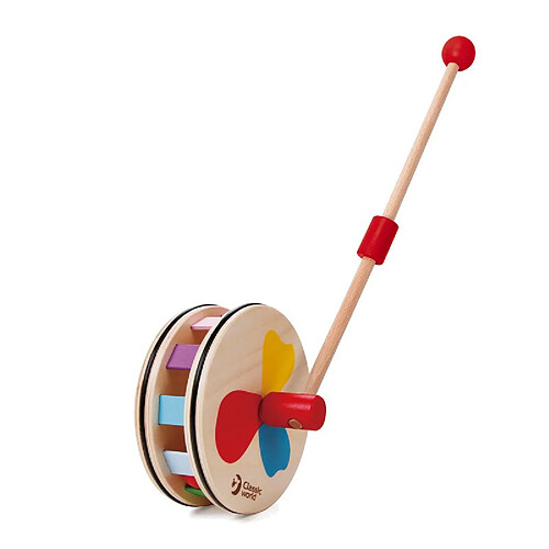 Classic World Jouet à pousser Rainbow Roll - 53 CM