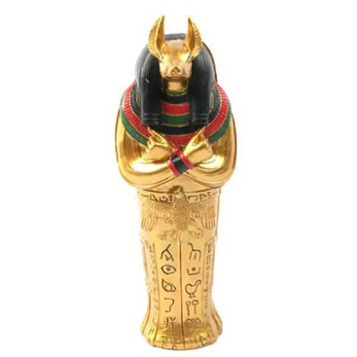 Statuette egyptienne Sarcophage Anubis et Momie