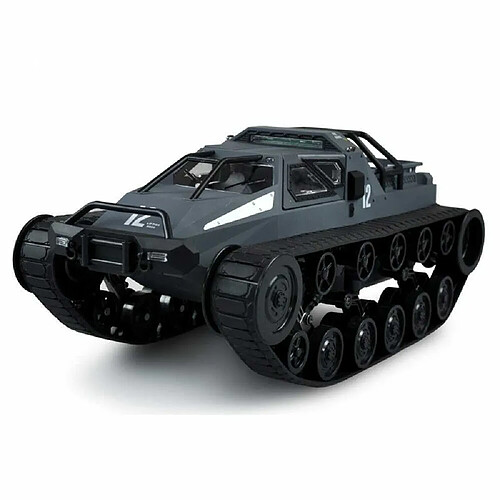 Amewi Tank RC Police Militaire Moderne Tout Terrain 1/12 ème Gris Bleu RTR