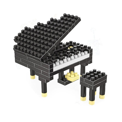 Wewoo Jeu construction DIY a assemblé des jouets en plastique de bloc particules diamant modèle piano