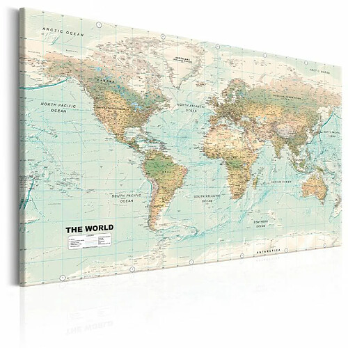 Paris Prix Tableau Imprimé World Map : Beautiful World 80 x 120 cm