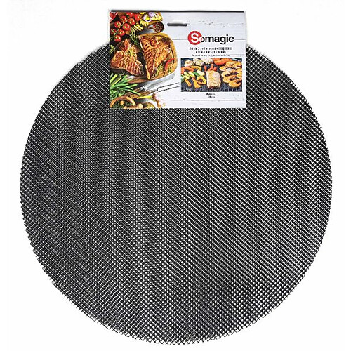 Grille ronde 48cm gris/noir. - 400480CDS - SOMAGIC