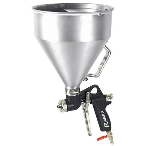 Ribimex Pistolet à crépir pneumatique godet 5 litres