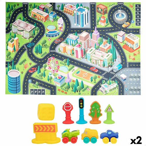 Color Baby Tapis de jeu Colorbaby Ville (2 Unités)