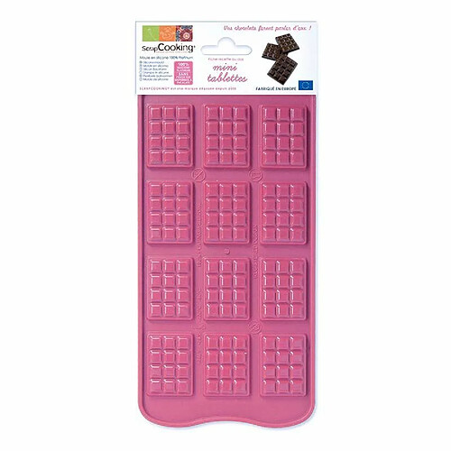 Scrapcooking Moule en silicone pour 12 mini-tablettes de chocolat