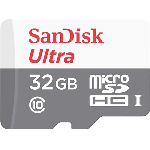 Sandisk Carte M.SDHC Ultra 32GB (UHS-1/Cl.10/100MB/s) +Adaptateur