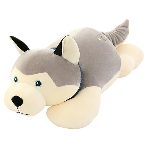 Universal Poupée Husky grande poupée garçon cadeau d'anniversaire fille grande poupée chien peluche coussin de sommeil 40 cm | Oreiller de luxe