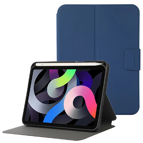 Etui en PU avec support et porte-stylo bleu foncé pour Apple iPad mini (2021)