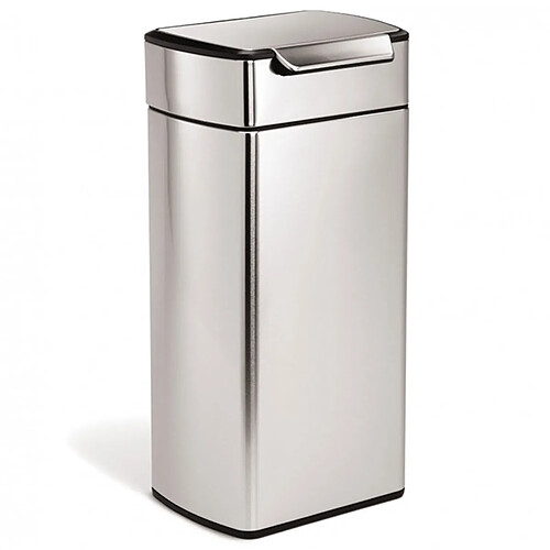 Poubelle rectangulaire à touch-bar 30l inox - cw2015 - SIMPLEHUMAN