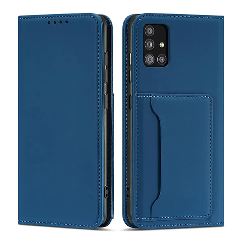 Ozzzo etui pour cartes magnetiques pour xiaomi redmi note 11 pro pouch card wallet card support bleu