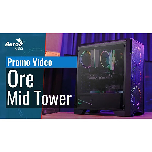 AeroCool Ore Saturn FRGB Boitier Moyen Tour