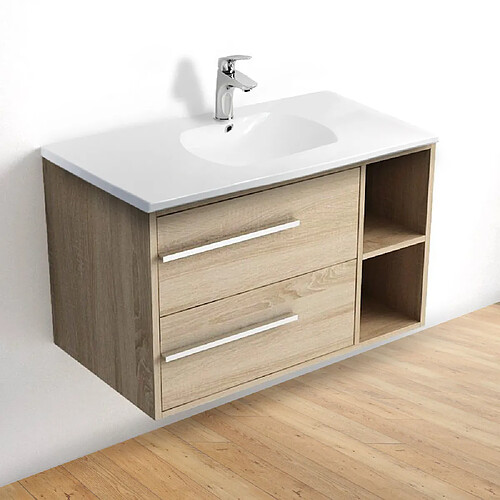 Cedam Vasque à encastrer 120 cm Lavabo de salle de bain Blanc