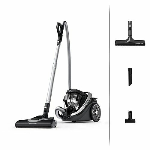 Be-Ez Aspirateur sans sac Rowenta Silence Force Cyclonic Effitech Modèle Parquet RO7936EA 500 W Noir