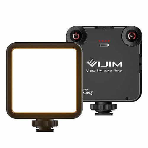 Ulanzi VIJIM VL81 Mini lampe LED bicolore pour smartphone et appareil photo avec température de couleur réglable 3200 K-5500 K et batterie 3000 mAh