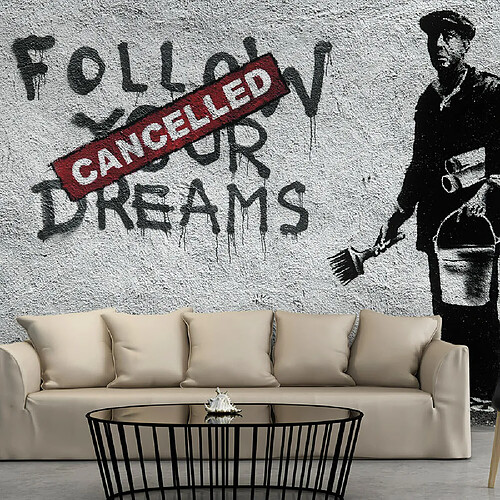 Artgeist Papier peint - Dreams Cancelled (Banksy) [392x280]