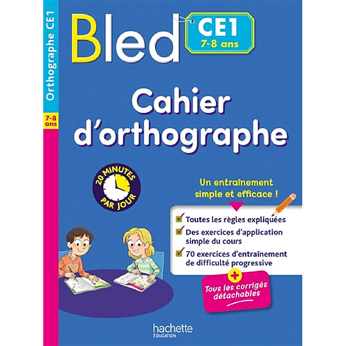 Cahier d'orthographe CE1