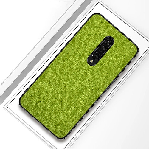 Wewoo Coque Souple Housse de protection en tissu antichoc PC + TPU pour OnePlus 7 vert