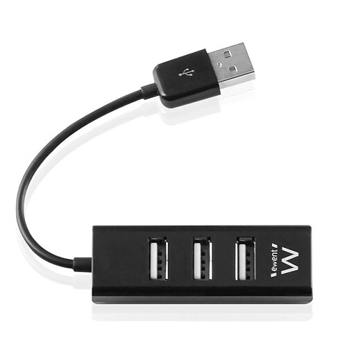 Hub USB Ewent 4 Puertos EW1123 Negro