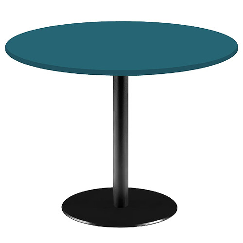 Restootab Table Ø120cm - modèle Rome bleu de prusse