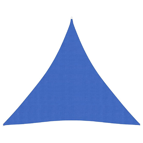 vidaXL Voile d'ombrage 160 g/m² Bleu 4x4x4 m PEHD