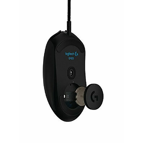 Logitech G403 Prodigy sans fil RGB Optical Gaming Mouse 12 000 dpi, 6 boutons programmables/USB/filaire/sans fil – Noir Connecté noir