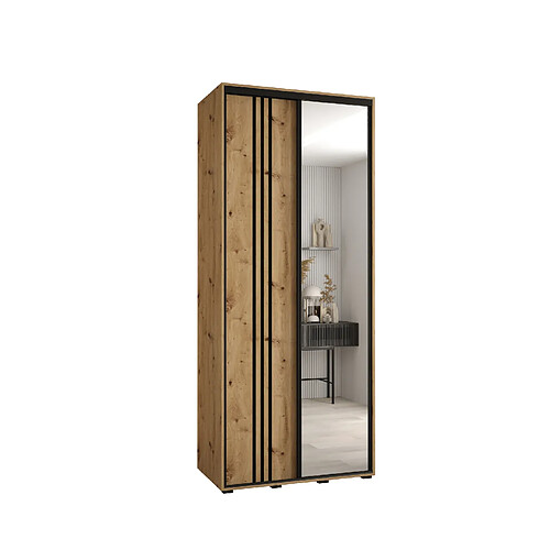 Abiks Meble Armoire DAVOS 7 À Portes Coulissantes 235,2/120/60 2 Portes