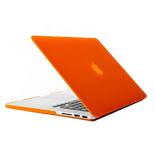 Wewoo Housse Étui Orange pour Macbook Pro Retina 15,4 pouces A1398 de protection dur givré