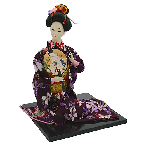 Poupée kimono japonais vintage de 16 pouces oriental poupée Kokeshi Geisha modèle artisanat