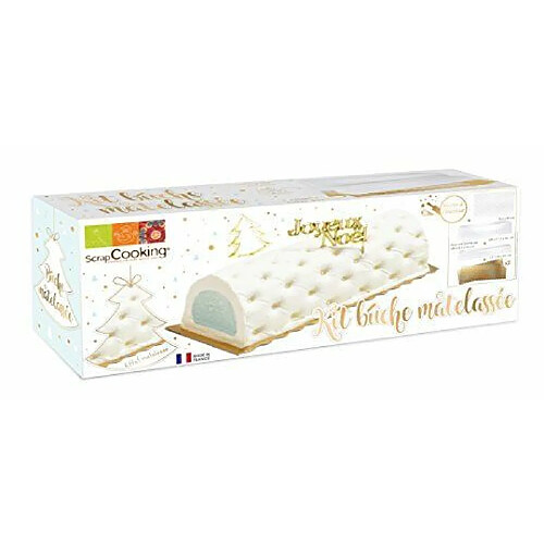 SCRAPCOOKING KIDS 1924 Kit Moule Semi Rigide Bûche Matelassée, Plastique, Transparent, 33 x 11,5 x 6 cm