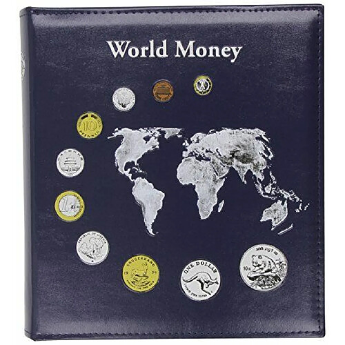 OPTIMA Münzalbum World Money, mit 5 verschiedenen OPTIMA Münzhüllen, blau