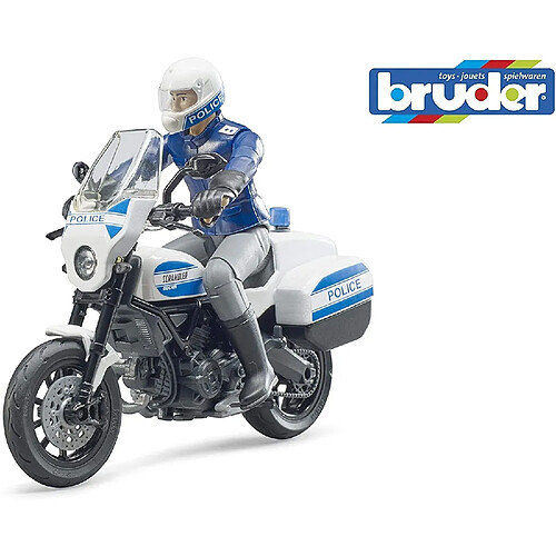 Bruder bworld Scrambler Ducati Motard de la police